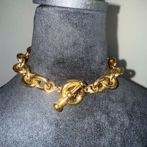 Gold Chain Necklace 15” choker